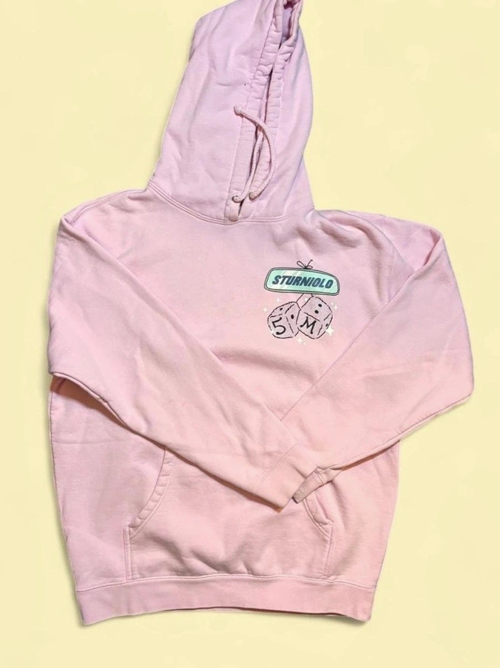 STURNIOLO Pink Graphic Hoodie